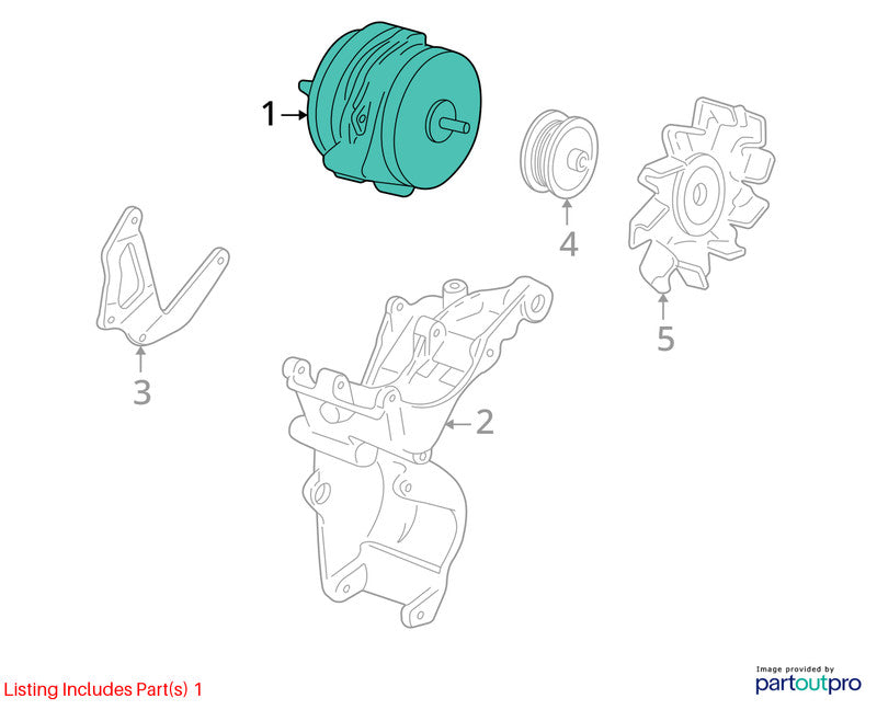 1999-2000 Cadillac Escalade Alternator OEM#19244765