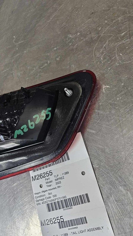 2020-2023 Subaru Impreza Right Liftgate Mounted Tail Light Assembly