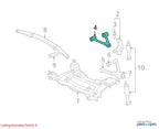 2005-2013 Chevrolet Corvette Right Upper Control Arm Front OEM#1035643