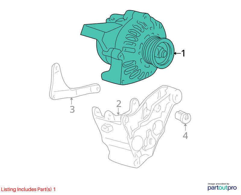 2001-2004 S10/S15/Sonoma Alternator OEM#19244795