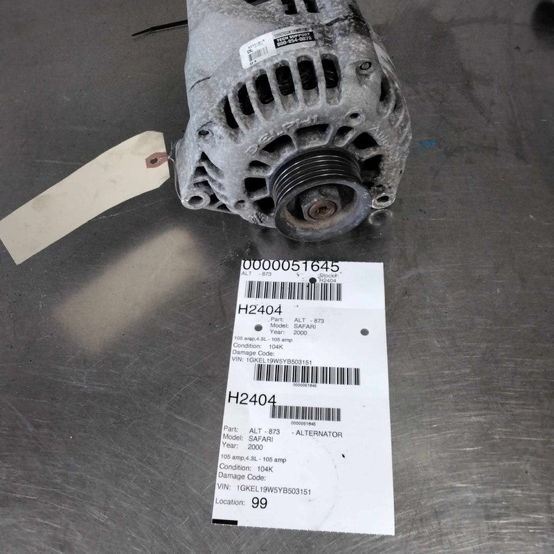 2000 GMC Safari Alternator OEM#19244789