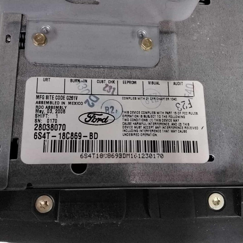 Audio & Visual Equip.(radio) FORD FOCUS 06 07
