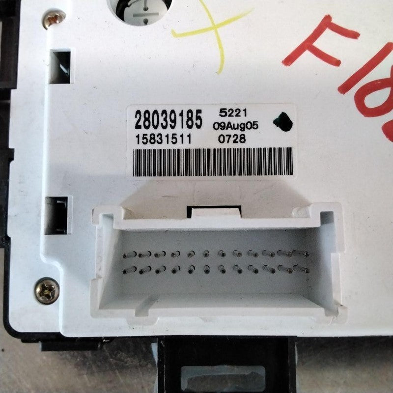 Heater A/c Control PONTIAC G6 05 06 07 08 09