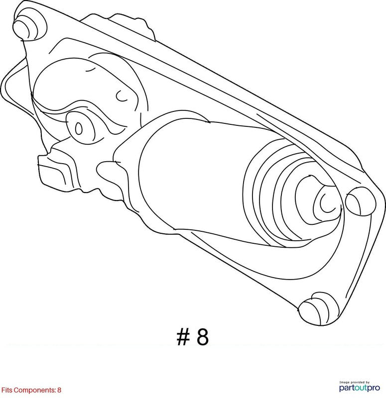 1999-2004 Chevrolet Geo Tracker Wiper Motor Front OEM#91174716