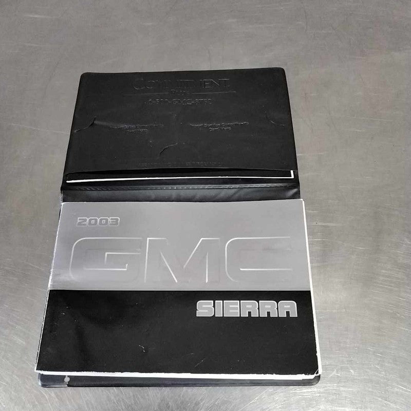 Owners Manual GMC SIERRA 1500 03