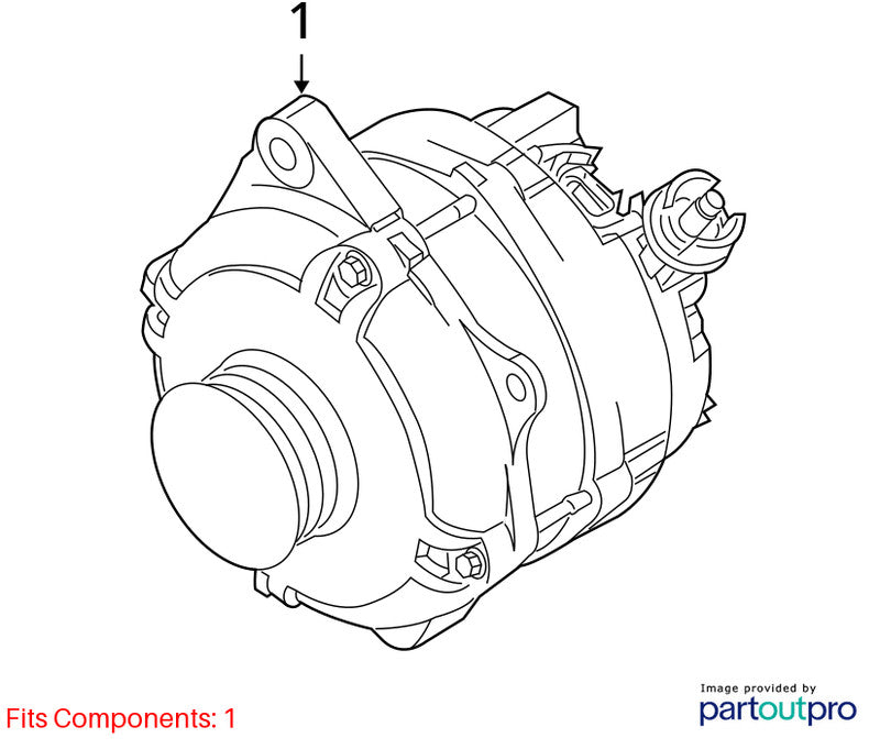 2008-2009 Mercury Sable Alternator OEM#8G1Z10346A