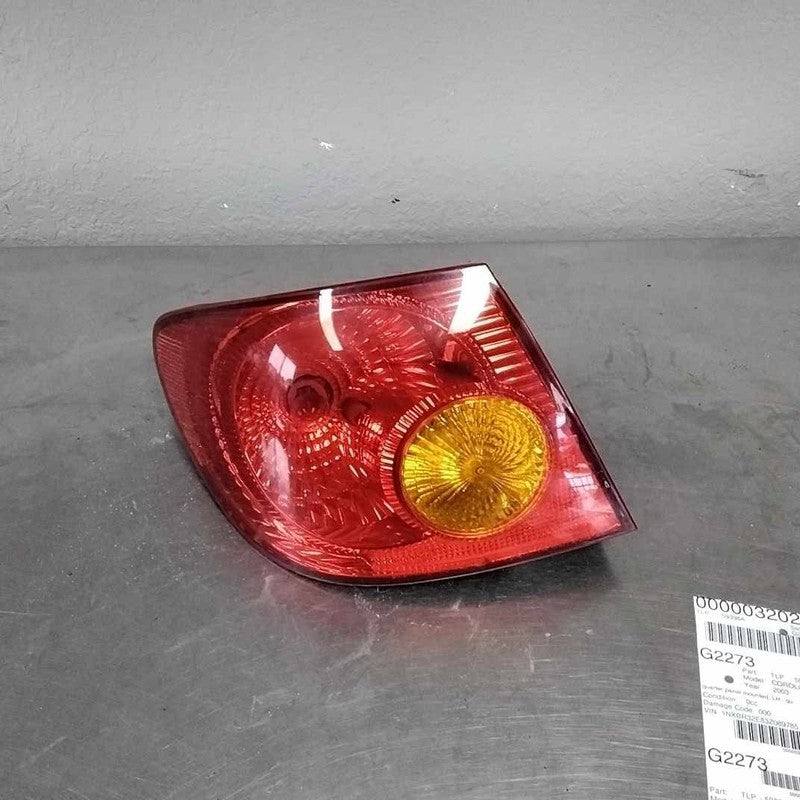 Tail Light Assembly TOYOTA COROLLA Left 03 04 05 06 07 08