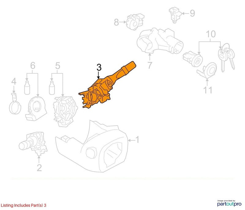 2017-2023 Subaru Impreza Combination Switch