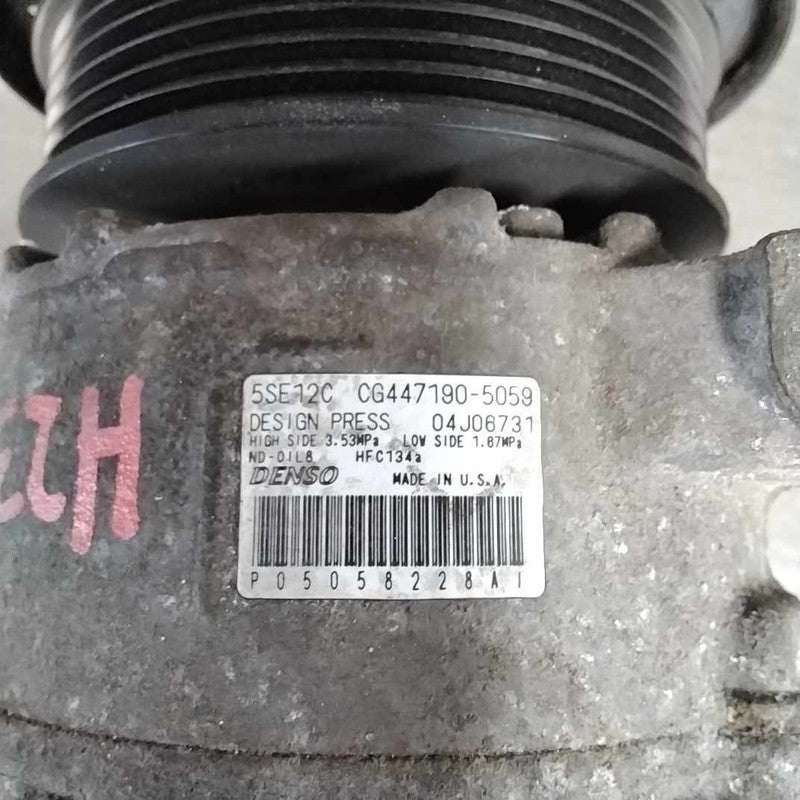 2007-2008 Jeep Patriot A/c Air Compressor OEM#5058228AI