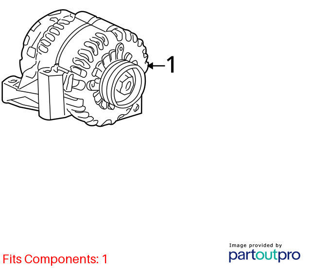 1999-2002 Buick Park Avenue Alternator OEM#19244742