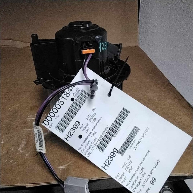 2007-2010 GMC Sierra 1500 Blower Motor OEM#20911076