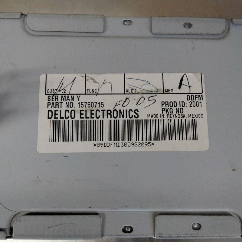 Audio & Visual Equip.(radio) OLDS BRAVADA 00 01
