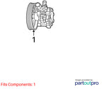 2013-2014 Chrysler 200 Power Steering Pump/motor OEM#R5154371AB
