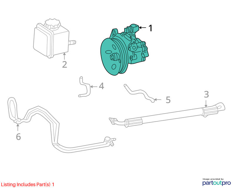 Power Steering Pump/motor MERCEDES C-CLASS 03 04 05