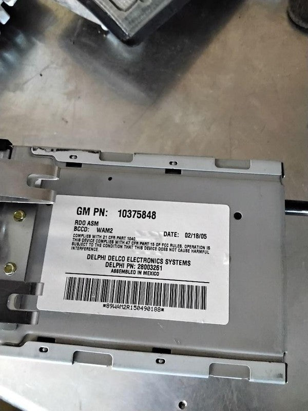 Audio & Visual Equip.(radio) BUICK LESABRE 03 04 05
