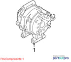 2010-2012 Ford Fusion Alternator OEM#8S4Z10346A