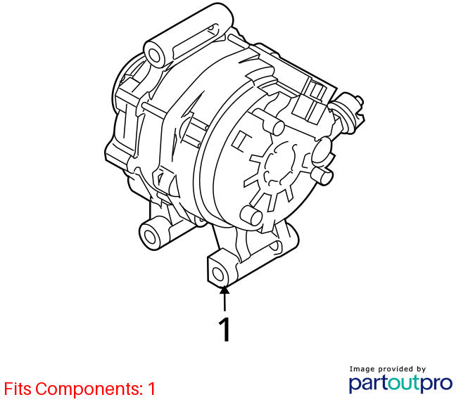 2010-2012 Ford Fusion Alternator OEM#8S4Z10346A