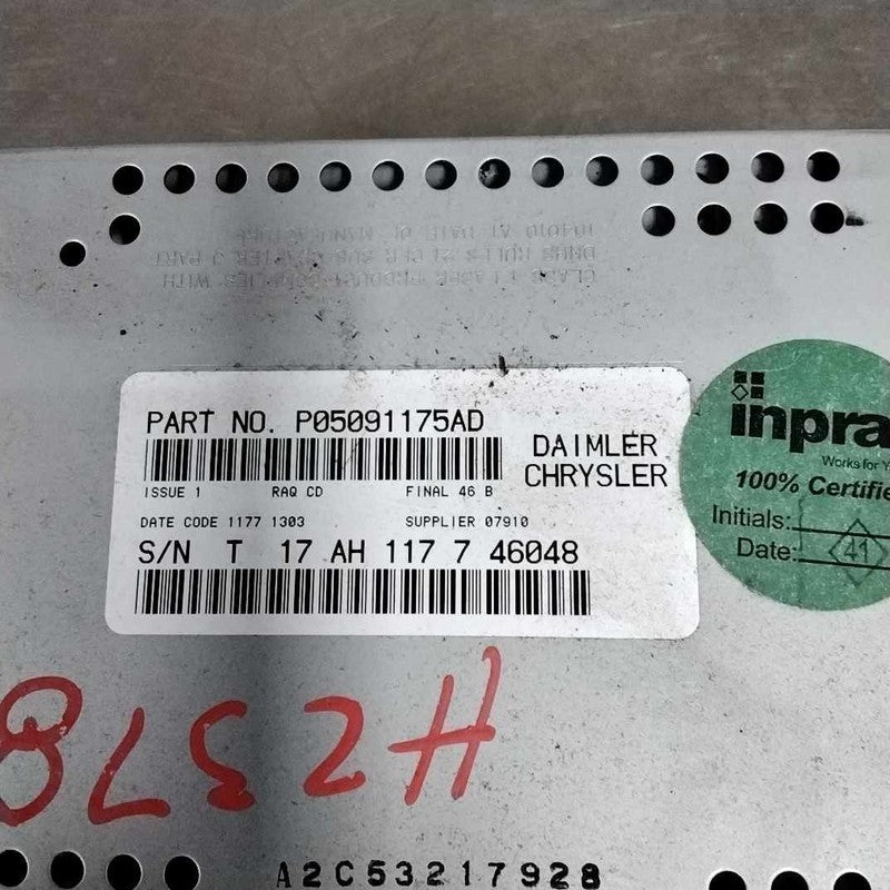 2007-2008 Jeep Patriot Audio & Visual Equip.(radio) OEM#Z5091175AF