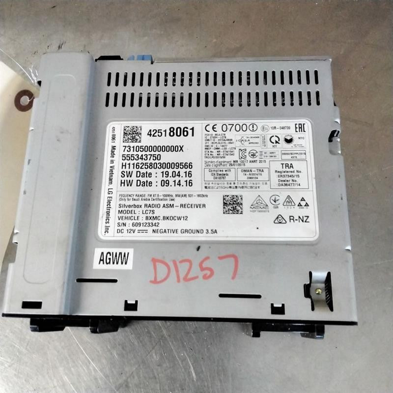 Audio & Visual Equip.(radio) CHEVY SPARK 17
