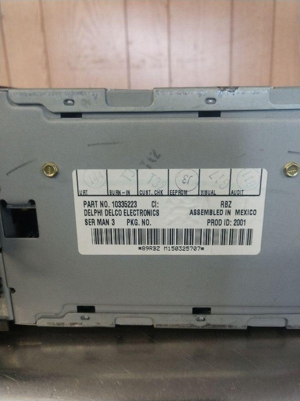 Audio & Visual Equip.(radio) CHEVY IMPALA 00 01 02 03 04 05