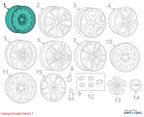 2007-2017 Jeep Patriot Wheel OEM#YX87S4AAA