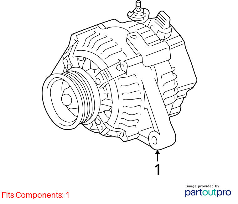 2000-2004 Toyota Avalon Alternator OEM#270600A05084