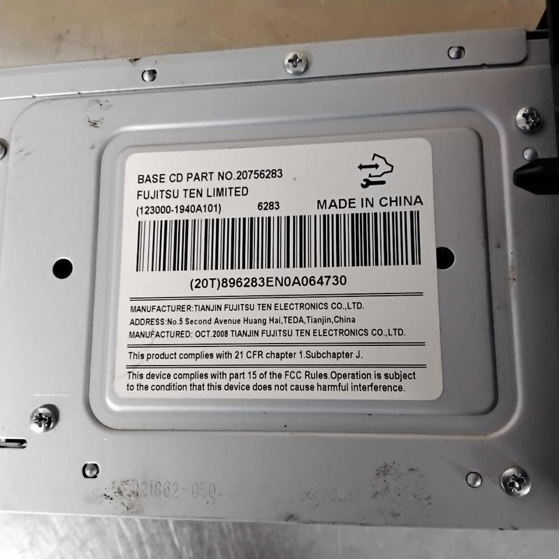 Audio & Visual Equip.(radio) CHEVY IMPALA 09 10 11 12 13 14 15 16