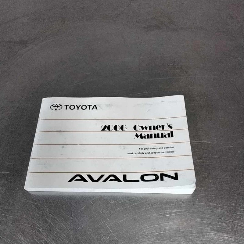Owners Manual TOYOTA AVALON 06