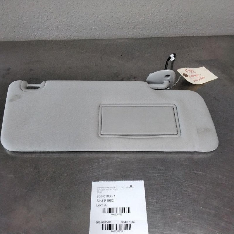 Sun Visor DODGE PICKUP 2500 Right 13 14 15 16 17 18