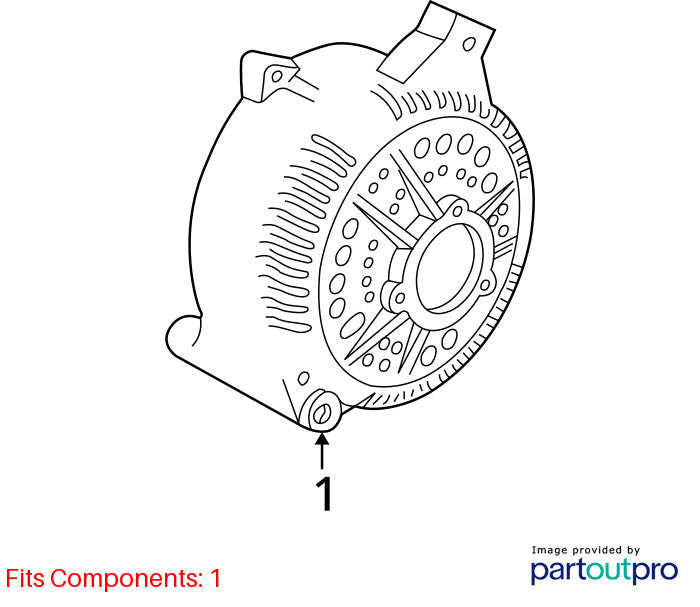 1992-1996 Ford Van E150 Alternator OEM#F2UZ10346CRM2