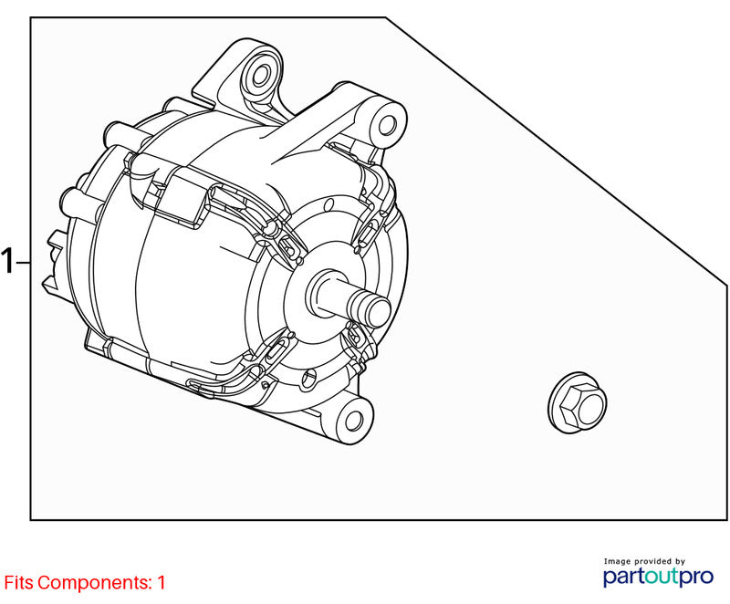 2011 Chevrolet Cruze Alternator OEM#13597226