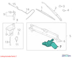 2007-2011 Chevrolet Aveo Wiper Motor Front OEM#96850001