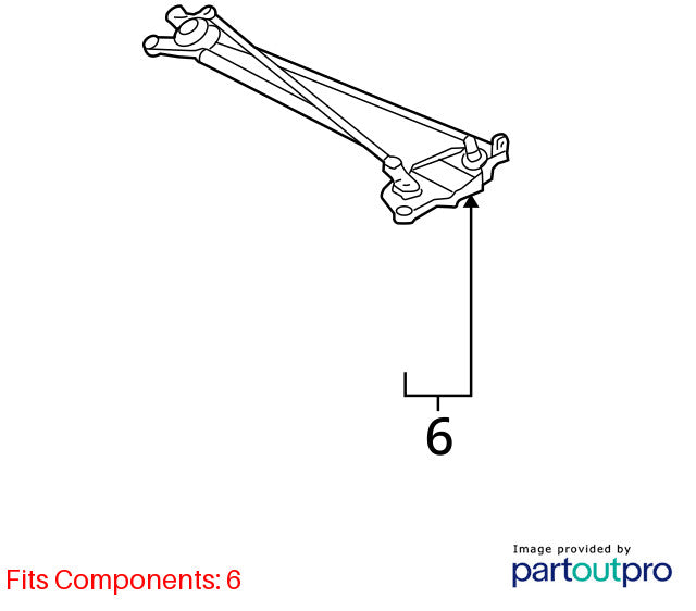 2005-2013 Chevrolet Corvette Wiper Trans. Linkage OEM#25820788