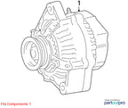 2000-2005 Toyota Echo Alternator OEM#2706021020