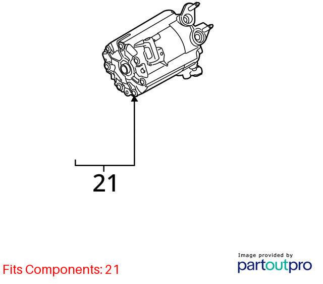 2013-2016 Ford Escape A/C Air Compressor 682-1078 OEM#CV6Z19703AJ