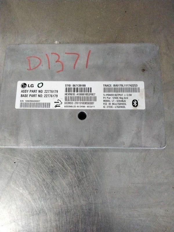 Chassis Brain Box CHEVY CRUZE 12
