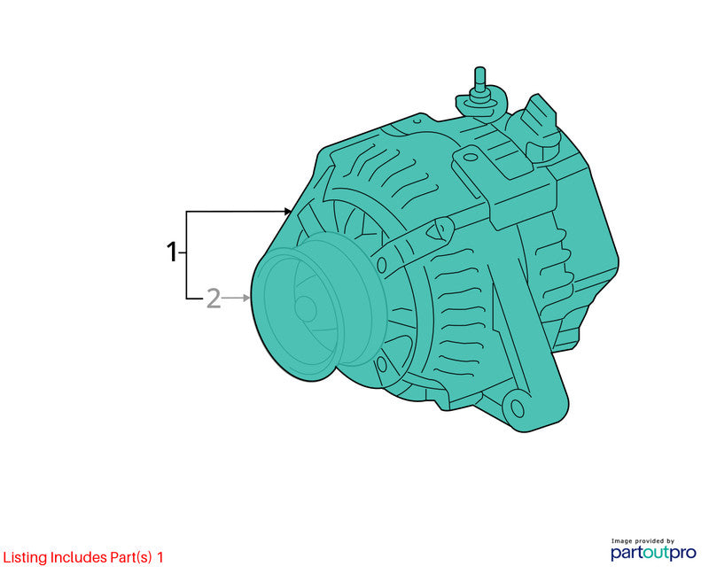 2005-2018 Toyota Avalon Alternator OEM#270600P14184