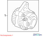 1998-2002 Toyota Corolla Alternator OEM#270600D01084