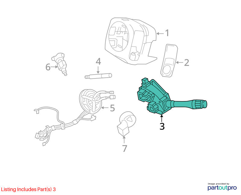 2005-2011 Grand Marquis Combination Switch OEM#7W1Z13K359AA