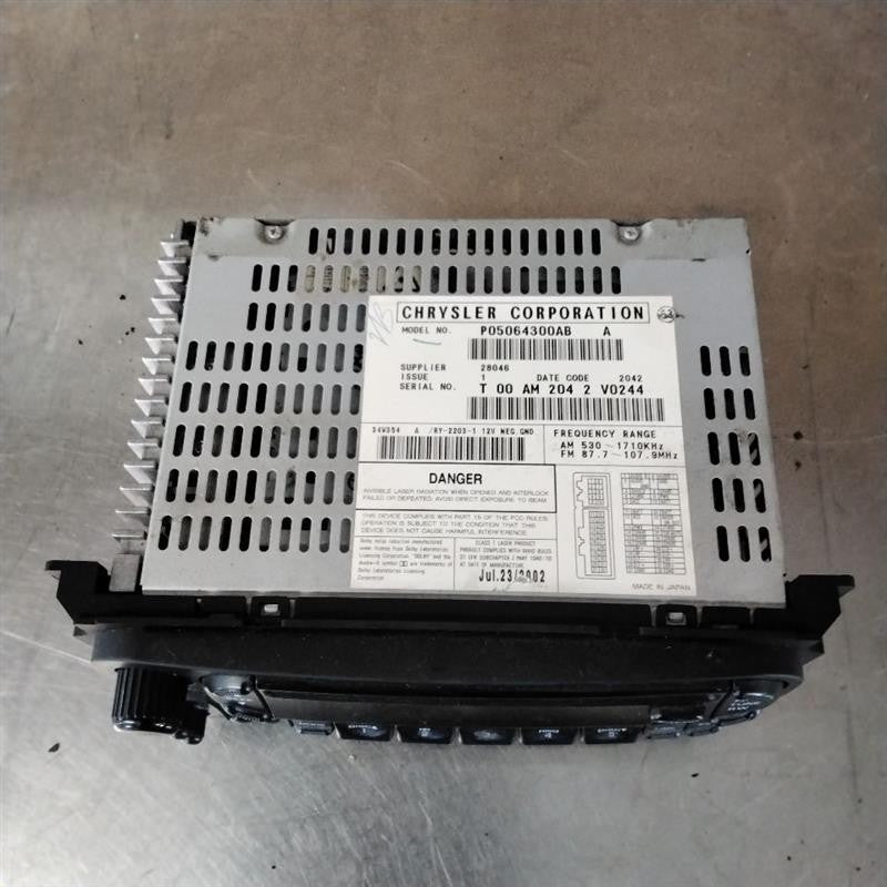 Audio & Visual Equip.(radio) CHRYSLER CONCORDE 02 03 04