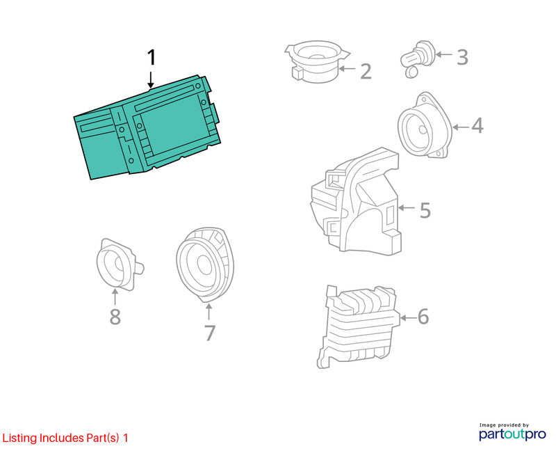 2009-2012 Chevrolet Traverse Audio & Visual Equip.(radio) OEM#20935116