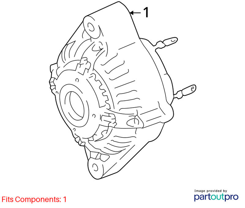 1995-1996 Toyota Tacoma Alternator OEM#270606211084