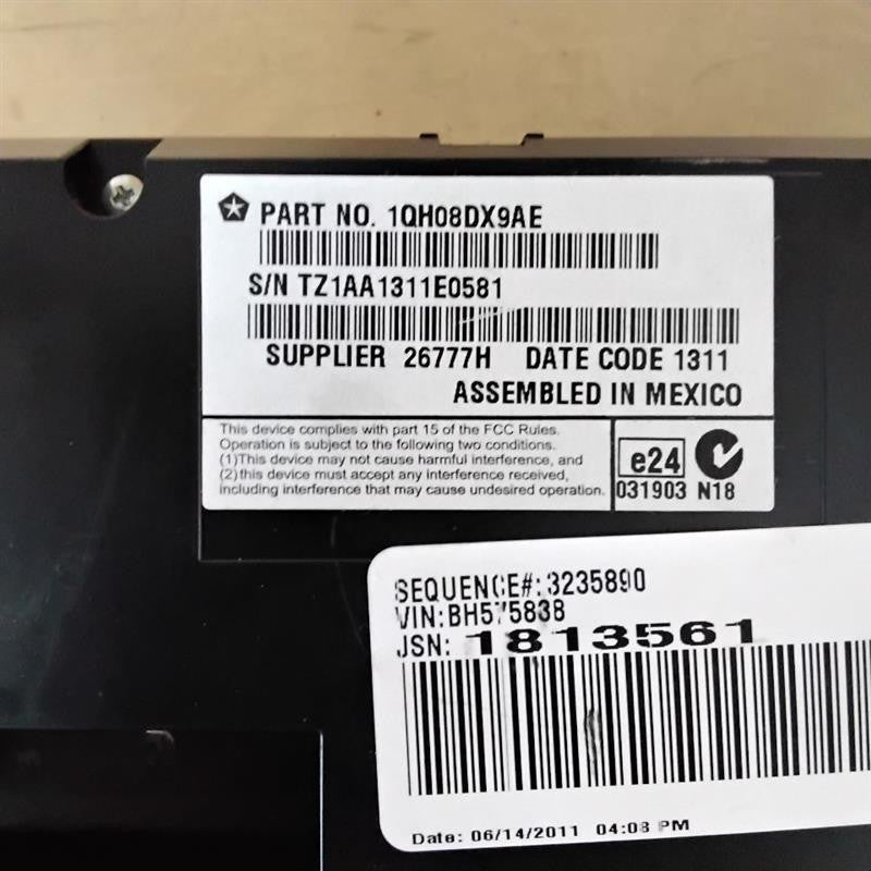 Heater A/c Control DODGE CHARGER 11 12 13 14