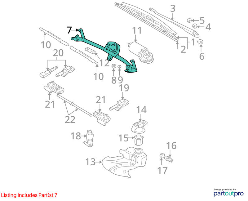 Wiper Trans. Linkage VW PASSAT 01 02 03 04 05