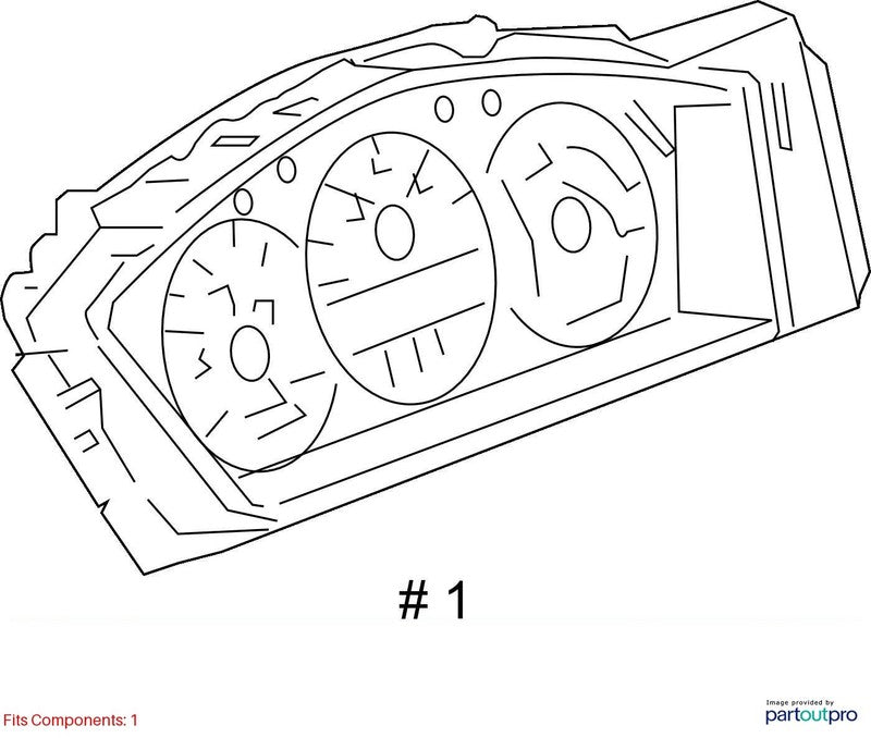 2008-2009 Buick Lacrosse Speedometer OEM#25807575