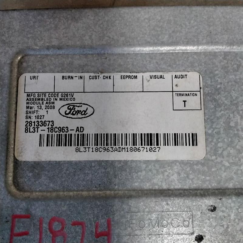 Audio & Visual Equip.(radio) FORD PICKUP F150 08