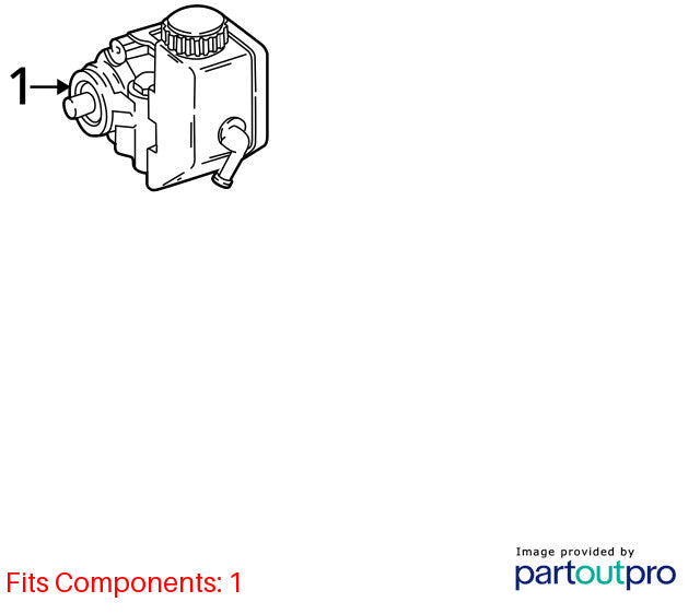 1997-2001 Jeep Cherokee Power Steering Pump/motor OEM#RL087871AE