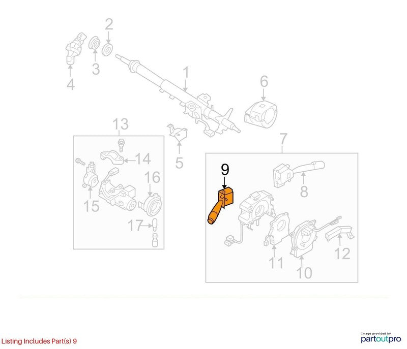 Combination Switch SUBARU LEGACY 05 06 07