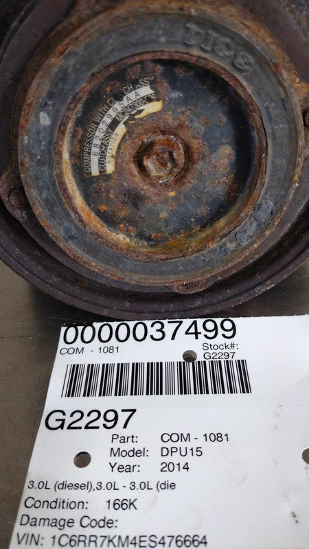2014 Dodge Pickup 1500 A/c Air Compressor OEM#68202995AD