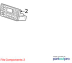 2002-2003 Jaguar X-Type Audio & Visual Equip.(radio) OEM#C2S31223